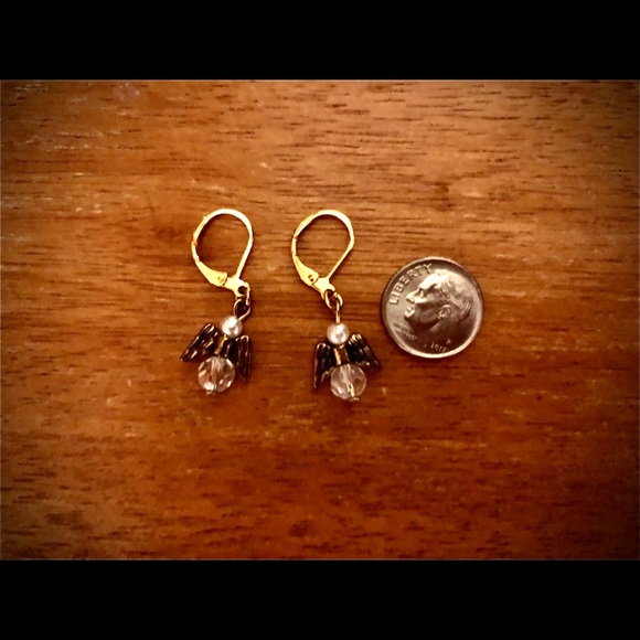 Angel Lever-back Earrings— Designed and Handcrafted By Me 🥰 - Picture 8 of 9